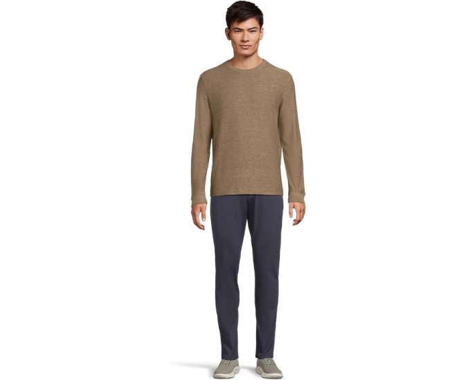 Джемпер Johnston & Murphy Melange Pullover с рубчатыми манжетами