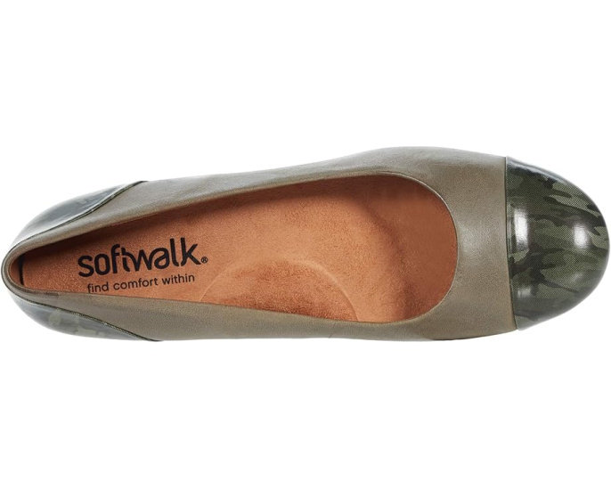 Балетки SoftWalk Sonoma Cap Toe с круглым носком и резиновой подошвой