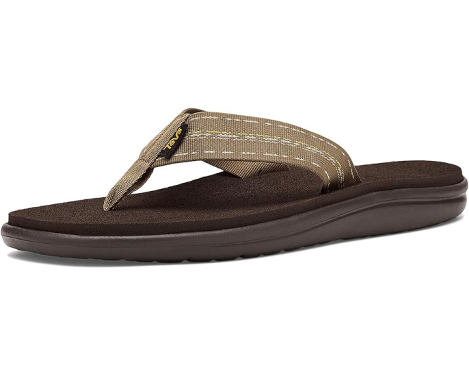 Сланцы Teva Voya Flip с быстросохнущими ремешками и стелькой Mush