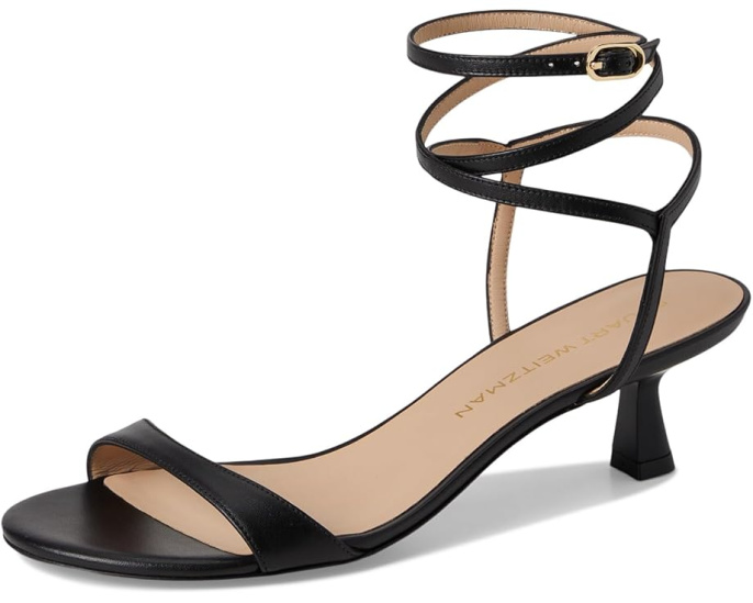 Туфли Stuart Weitzman Nudist Wrap 50 на шпильке с обертывающим ремешком