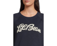 Свитшот Peaks Island с логотипом и воротником-гольф L.L.Bean