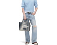 Средняя сумка-тоут Marc Jacobs The Stripe Canvas с полосатым принтом