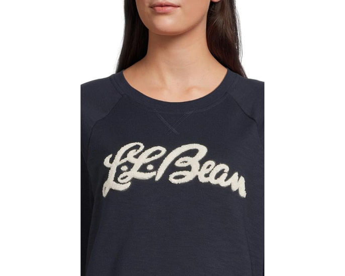 Свитшот Peaks Island с логотипом и воротником-гольф L.L.Bean