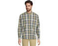 Рубашка Comfort Stretch Chambray от L.L.Bean с длинным рукавом и традиционным кроем навыпуск