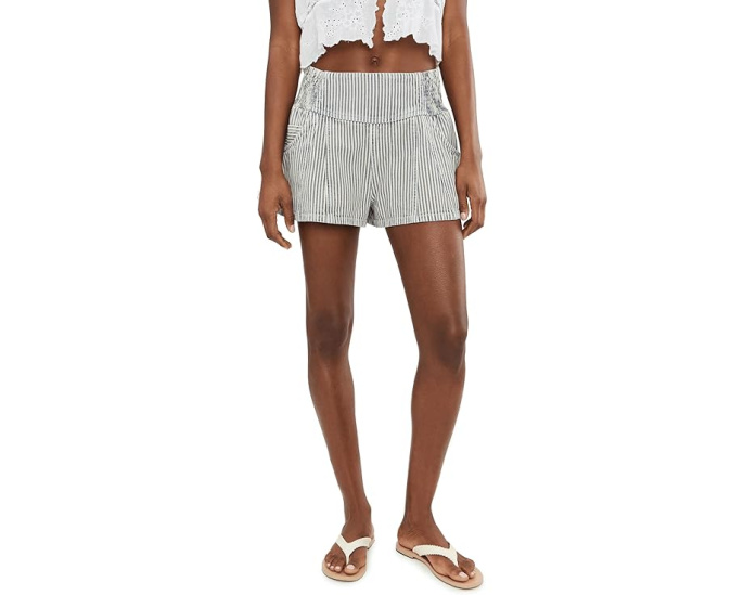 Шорты Free People Luna Railroad из денима