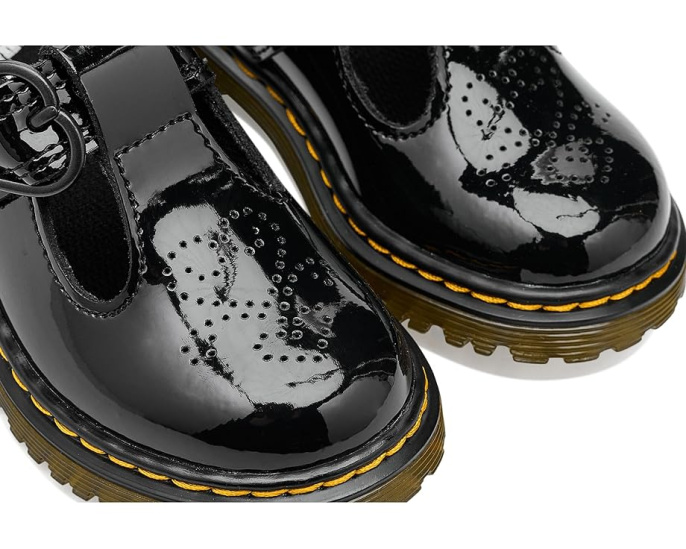 Туфли T-bar Dr. Martens Polley II T для малышей с перфорацией