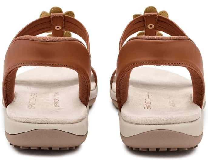 Веганские сандалии SKECHERS Reggae Slim Hands Free с цветочным принтом
