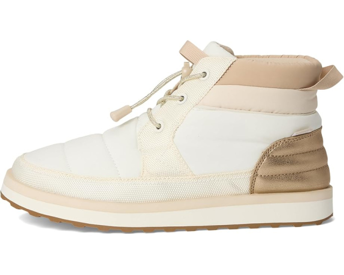 Кроссовки Sanuk Puffy Chiller Mid 2 Glam на шнурках с эластичными петлями