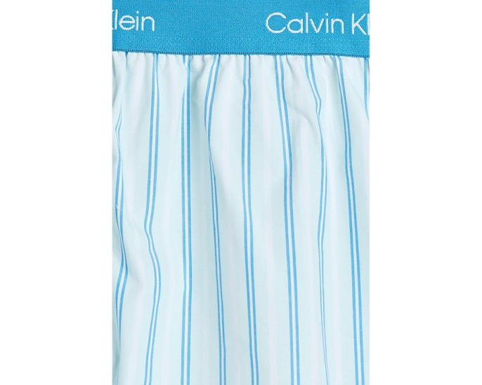 Calvin Klein Хлопковые боксеры Poplin с узором в полоску