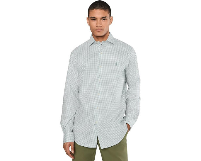 Рубашка Polo Ralph Lauren Classic Fit Performance Twill с клеткой и стрейч