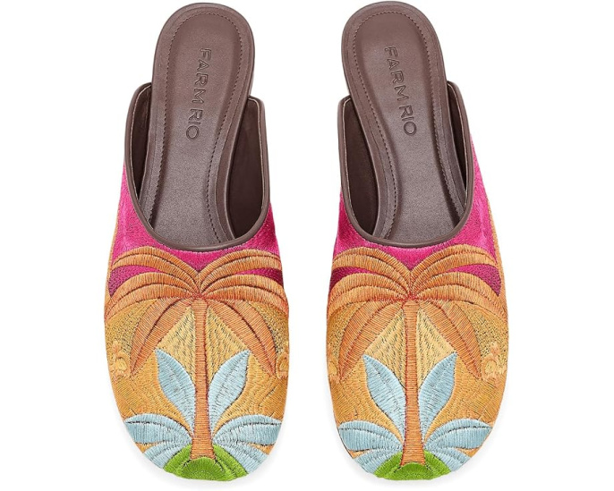 Мюли Raffia Icons Flat от FARM Rio