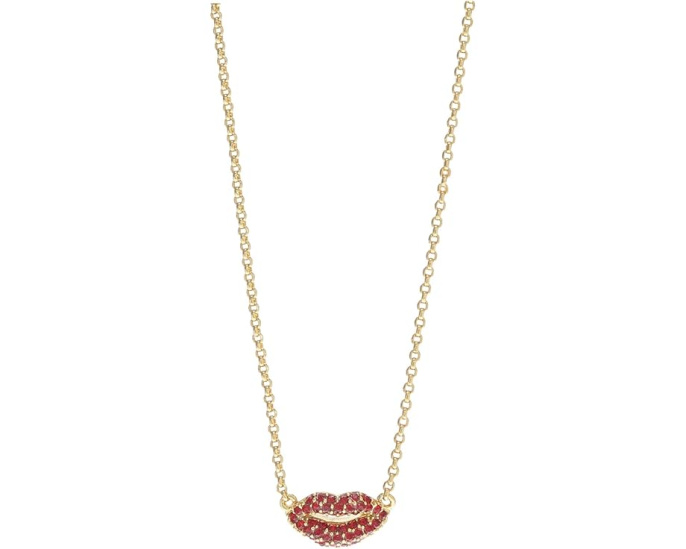 Кулон Kate Spade New York Lips Mini в форме губ с цепочкой