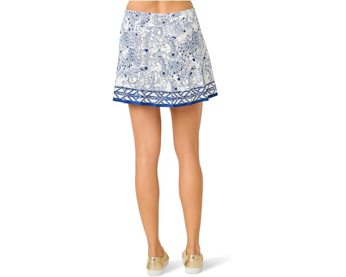 Скорт с защитой UPF 50+ Lilly Pulitzer Caleta из ткани Luxleti с плиссировкой