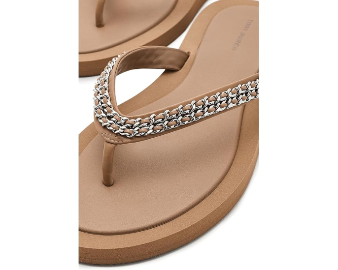 Шлепанцы Kira Chain Tory Burch с цепочкой