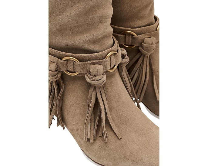 Daniela Fringe Suede Boots