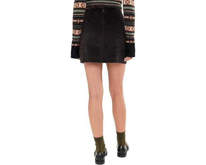 Мини-юбка Madewell Cord Minimal из вельвета с застежкой на молнии