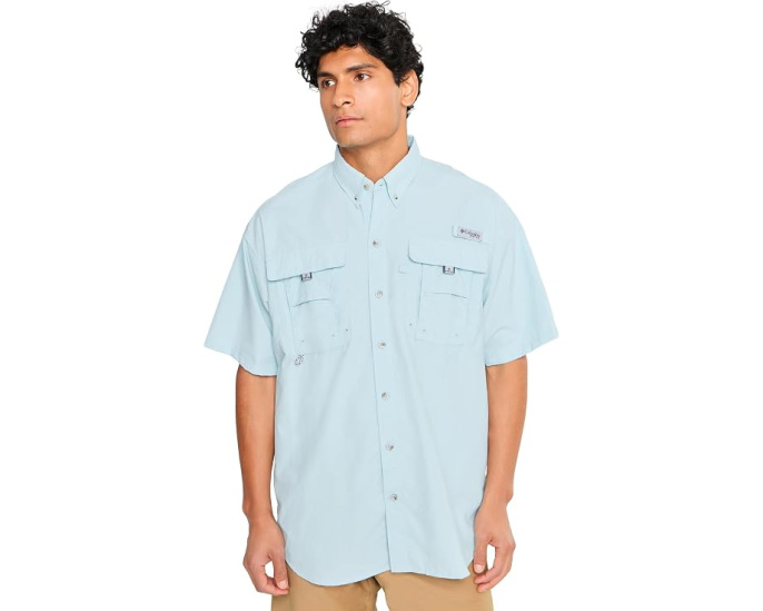 Рубашка Columbia PFG Bahama II с коротким рукавом цвета Light Camel
