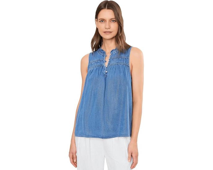 Топ Tommy Bahama Chambray O'lei с воланами без рукавов