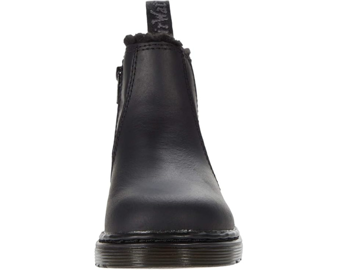 Ботинки Dr. Martens 2976 Leonore Mono T на шнурках с искусственным мехом
