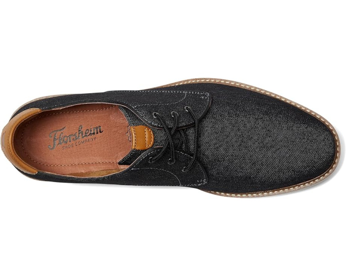 Оксфорды Florsheim Highland Canvas Plain Toe из холста с кожаными вставками