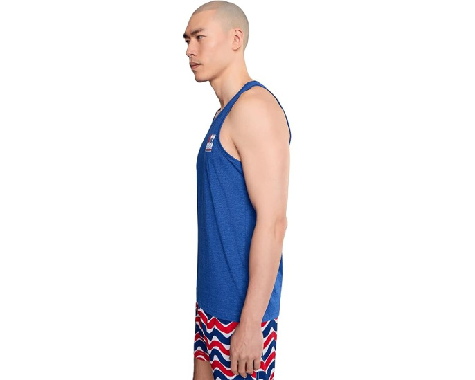 Chubbies майка The Ol' College Try с принтом Синий