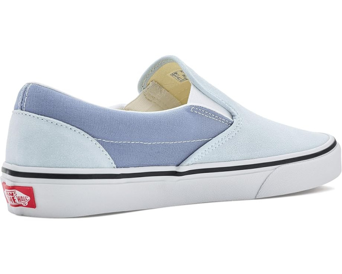 Кеды Vans Classic Slip-On Checkerboard на низком профиле с эластичными вставками
