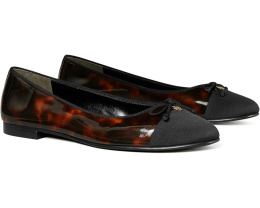 Балетки Tory Burch Cap Toe с бантом и контрастным мыском