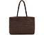 Suede Handwoven Leather Tote