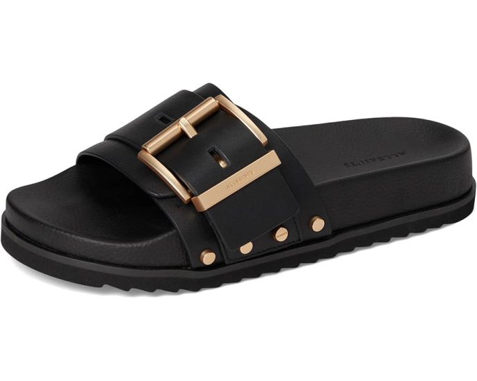 Сандалии-слипоны AllSaints Ellie Stud с квадратной пряжкой