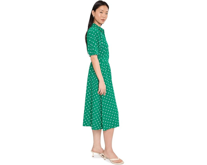 Calvin Klein платье-рубашка Polka Dot Gauze с поясом