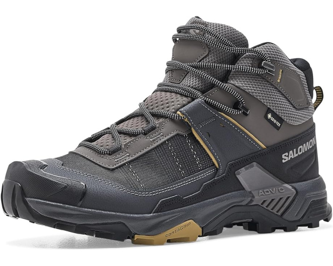 Кроссовки Salomon X Ultra 5 Mid Wide Gore-tex в защитном оттенке