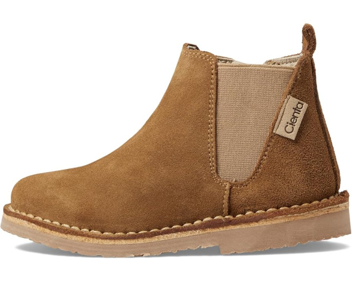 Детские ботинки Cienta Kids Shoes из замши на молнии с эластичной вставкой