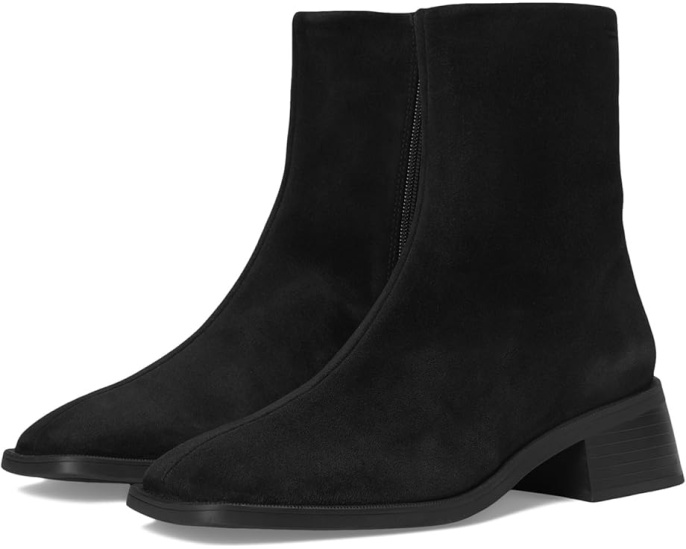 Ботильоны Vagabond Shoemakers Blanca из замши с расклешенным каблуком