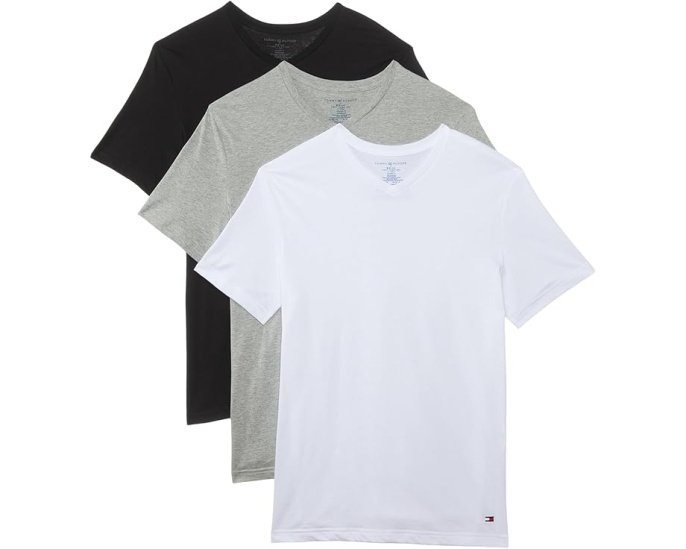 Майки-поло Tommy Hilfiger Cotton Classic 3-Pack с V-образным вырезом