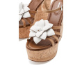 Босоножки MICHAEL Michael Kors Jacie Wedge на танкетке с цветком и ремешком
