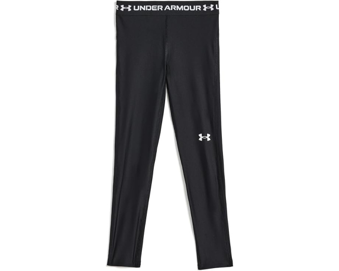 Леггинсы Under Armour HeatGear Leggings Black/White для детей