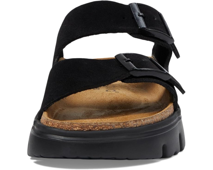 Сандалии Arizona Chunky на платформе от Birkenstock из замши