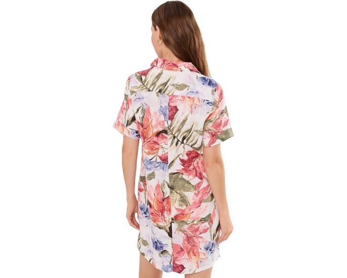 Платье Tommy Bahama Island Bloom с коротким рукавом и цветочным принтом