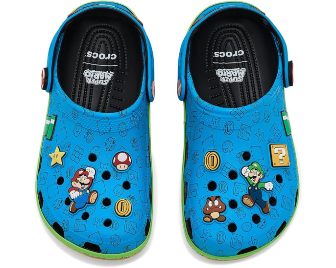 Детские сабо Crocs Classic Super Mario для детей
