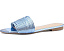 Journee Collection Feather Босоножки синие на плоском ходу с открытым носком