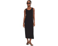Stretch Jersey Knit Scoop Neck Full Length Dress