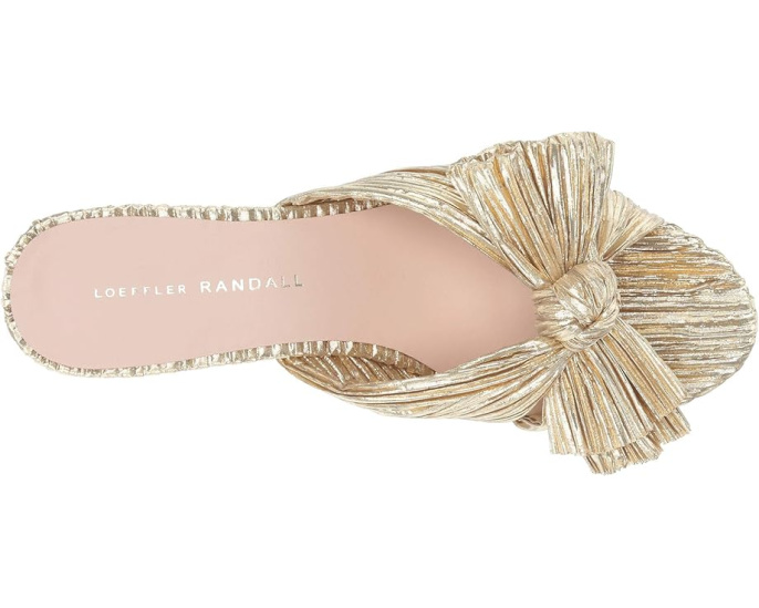 Босоножки-мюли Loeffler Randall Emilia с плиссировкой и узлом