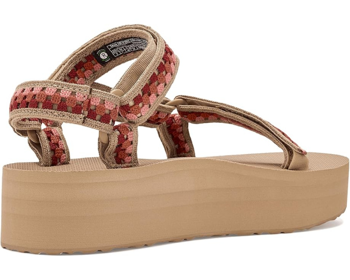 Сандалии Teva Flatform Universal Prism с ремешками в стиле вязания крючком