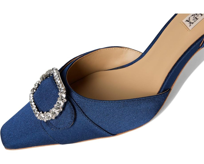Босоножки Badgley Mischka Odesza на низком каблуке с кристаллами