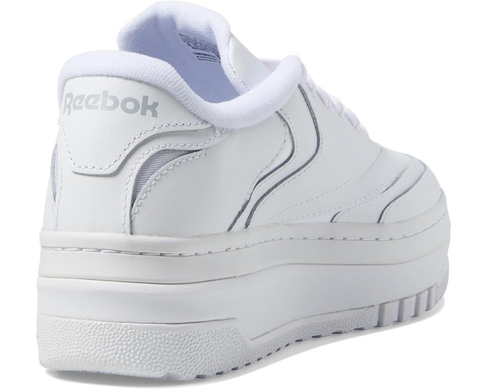 Reebok белые классические кроссовки Club C Extra на платформе