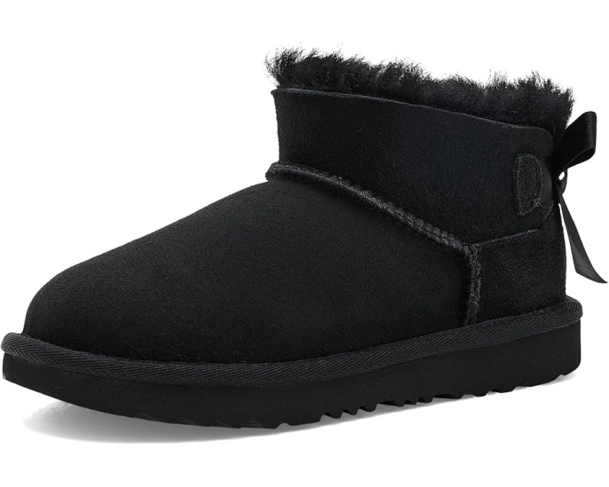Детские угги UGG Ultra Mini Bailey Bow Black