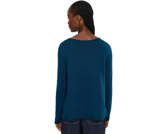 Свитер Eileen Fisher с лодочным вырезом из перуанского хлопка