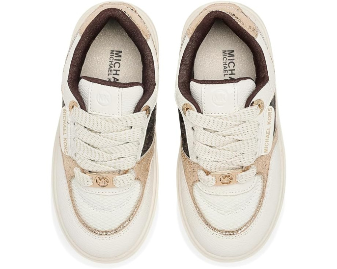 Кроссовки Emmet Clarke для детей с белым верхом MICHAEL Michael Kors