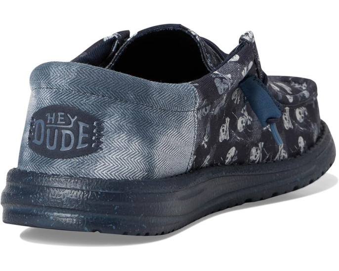 Кроссовки Hey Dude Wally Funk Skull Print с принтом черепа и эластичными шнурками