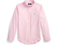 Рубашка Polo Ralph Lauren Kids в клетку из хлопкового поплина с эластичностью